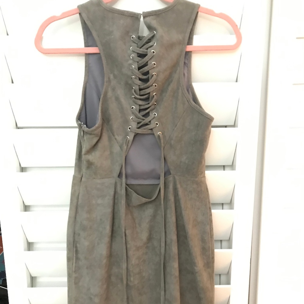 Gray mini dress